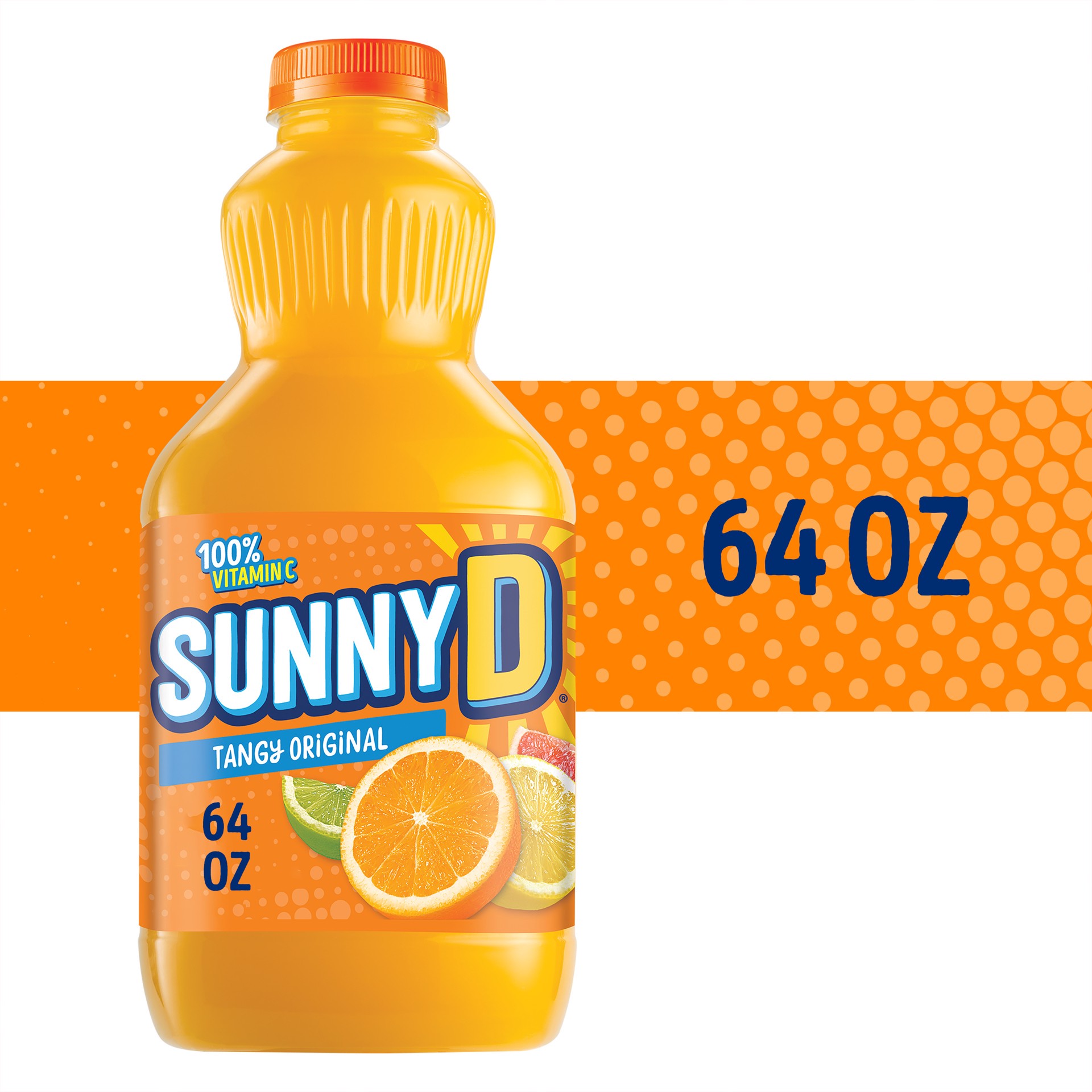 slide 1 of 2, SunnyD Tangy Original Orange Juice Drink, 64 fl oz Bottle, 64 fl oz