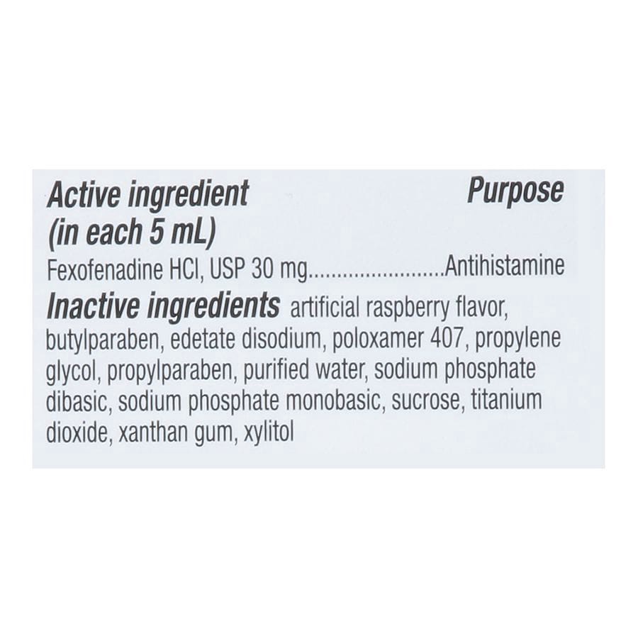 slide 2 of 5, Walgreens Wal-Fex Children's Allergy Liquid Dye-Free Berry, 8 oz