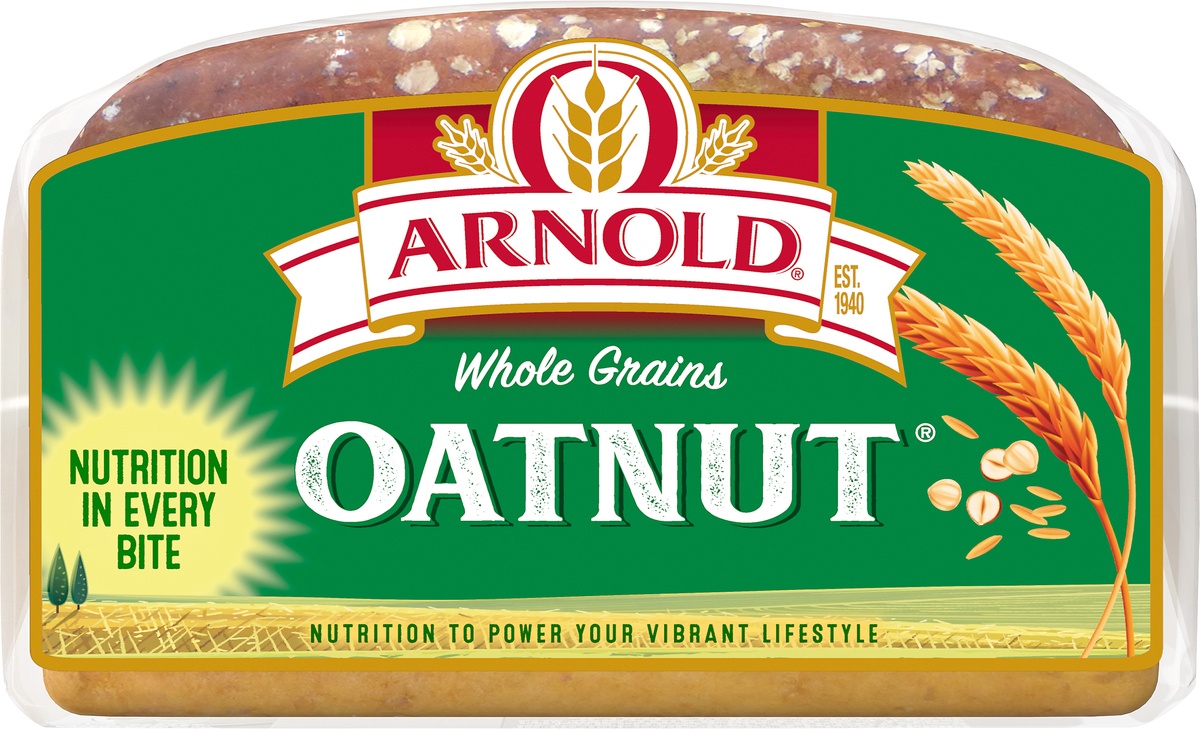 slide 5 of 8, Arnold Whole Grains Oatnut Bread, 24 oz, 24 oz