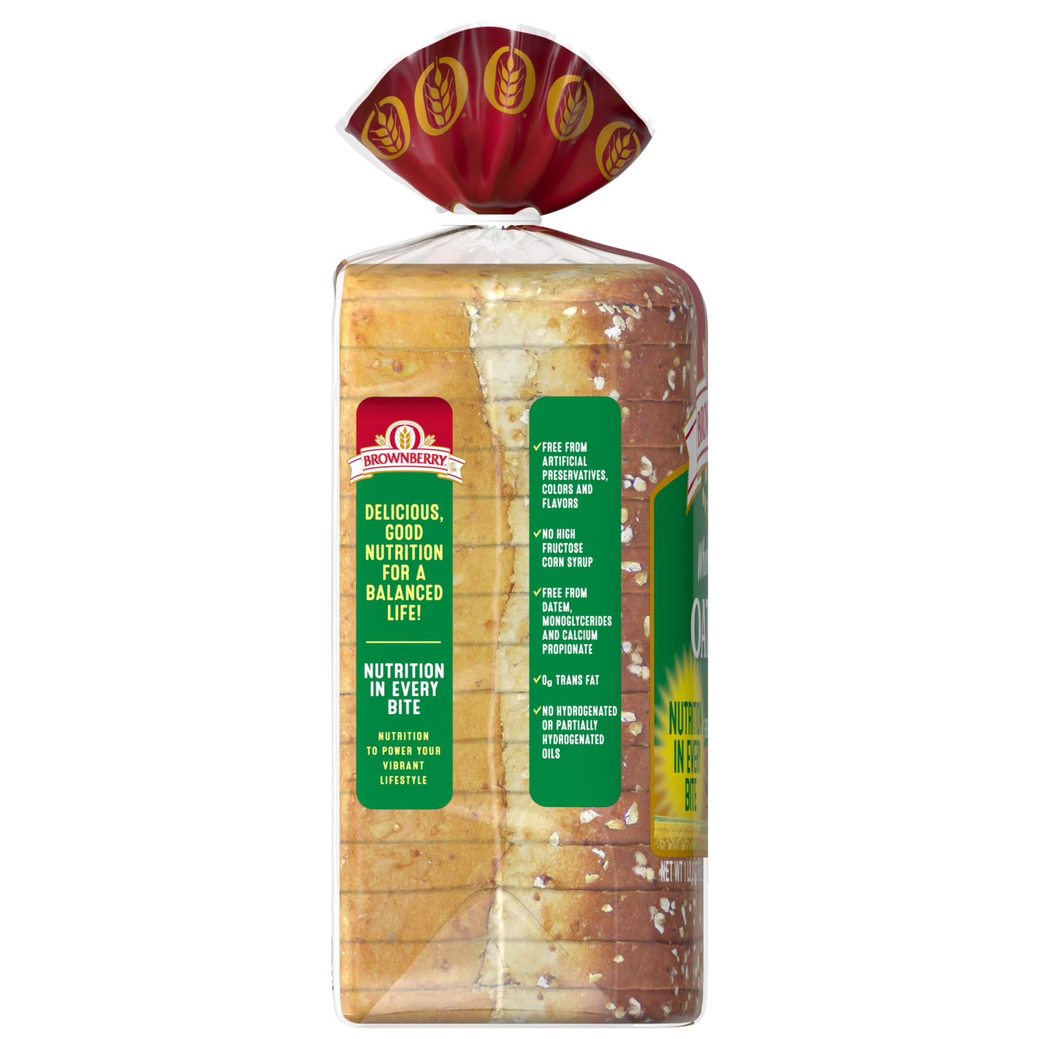 slide 2 of 3, BROWNBERRY Whole Grains Oatnut Bread, 24.0 oz