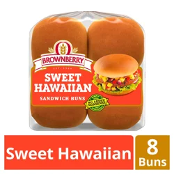 Brownberry Hawaiian Buns, 8 count, 16 oz