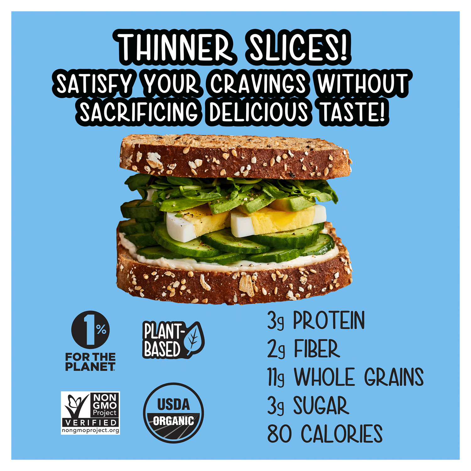 slide 5 of 5, Arnold Organic Thin Sliced 22 Grains Bread, 20 oz, 20 oz