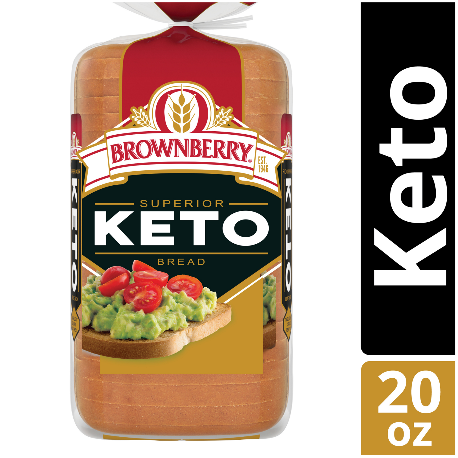 slide 1 of 2, Brownberry Superior Keto Bread, 20 oz