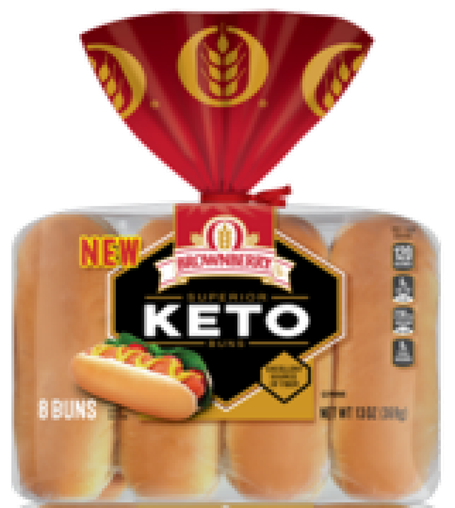 slide 1 of 2, Brownberry Keto Buns, 8 count, 12 oz, 8 ct