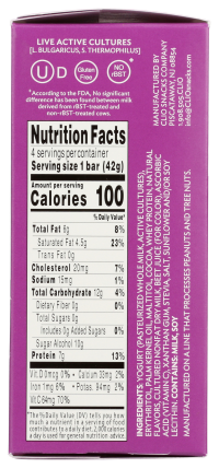 slide 4 of 7, Clio Yogurt Bars, Greek, Zero Sugar, Mixed Berry, 4 Pack, 5.93 oz