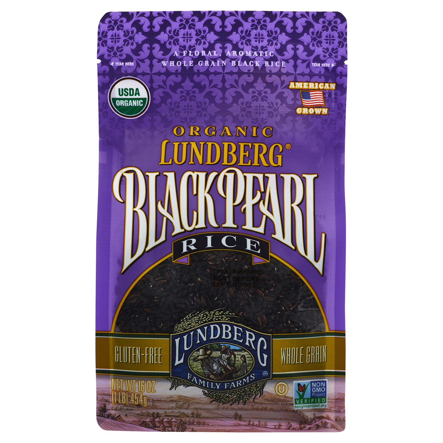 slide 1 of 1, Lundberg Family Farms Organic Black Pearl Gourmet Rice 16 oz, 16 oz