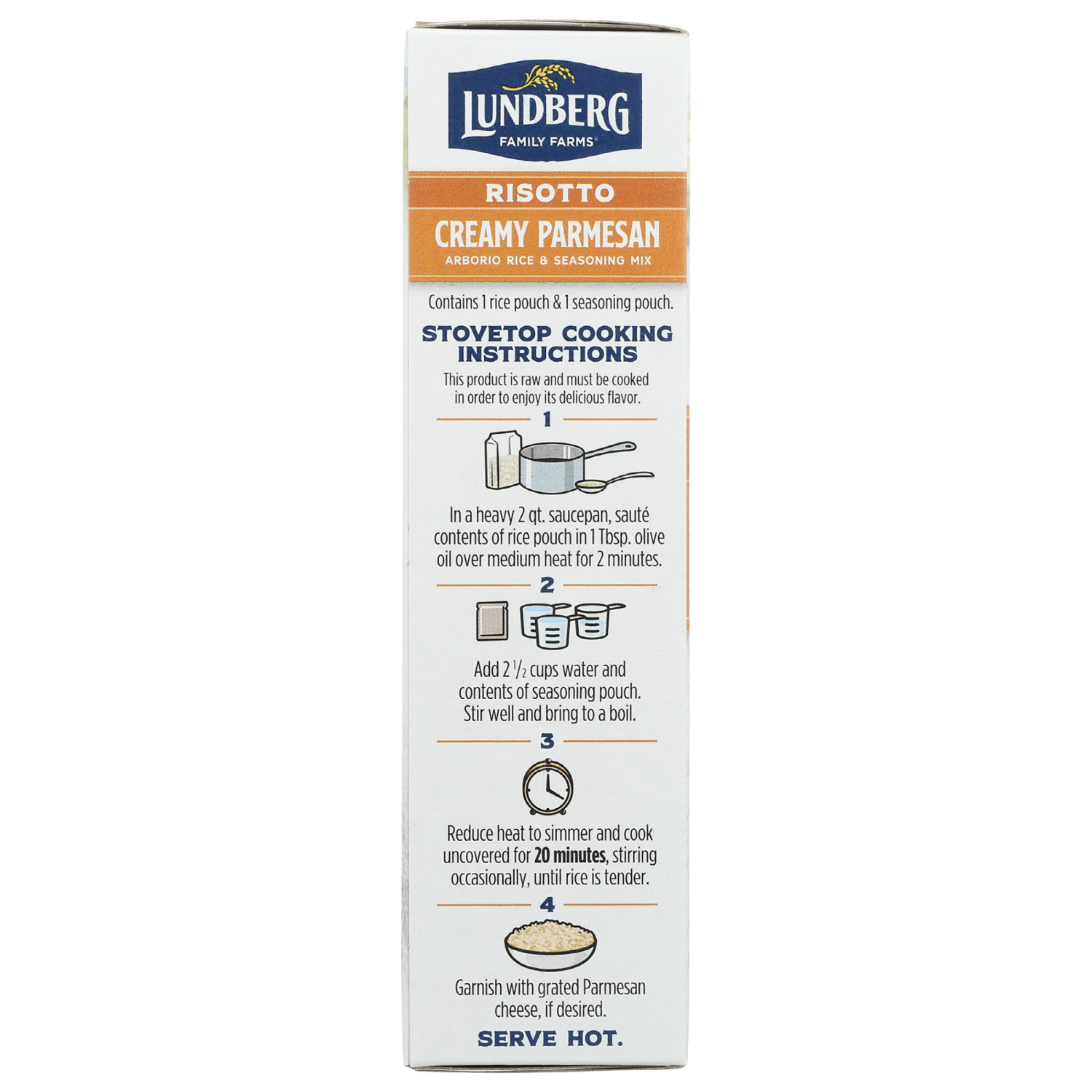 slide 2 of 3, Lundberg Family Farms Organic Creamy Parmesan Risotto 5.5 oz, 5.5 oz