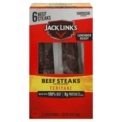 Jack Link's Teriyaki Beef Steak, 0.8 oz, 6 pack