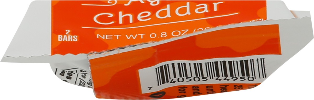 slide 8 of 12, Just the Cheese Aged Cheddar Cheese Bar 2 ea, 0.8 oz