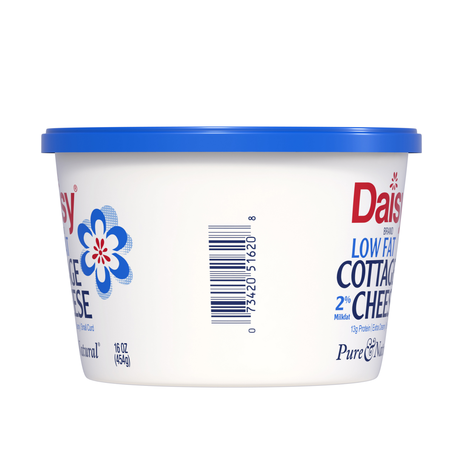 slide 2 of 2, Daisy Cottage Cheese, Low Fat, Small Curd, 2% Milkfat, 16 oz