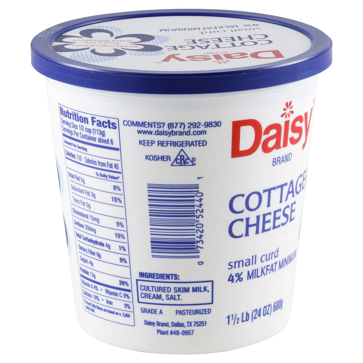 slide 2 of 17, Daisy Cottage Cheese, 24 oz