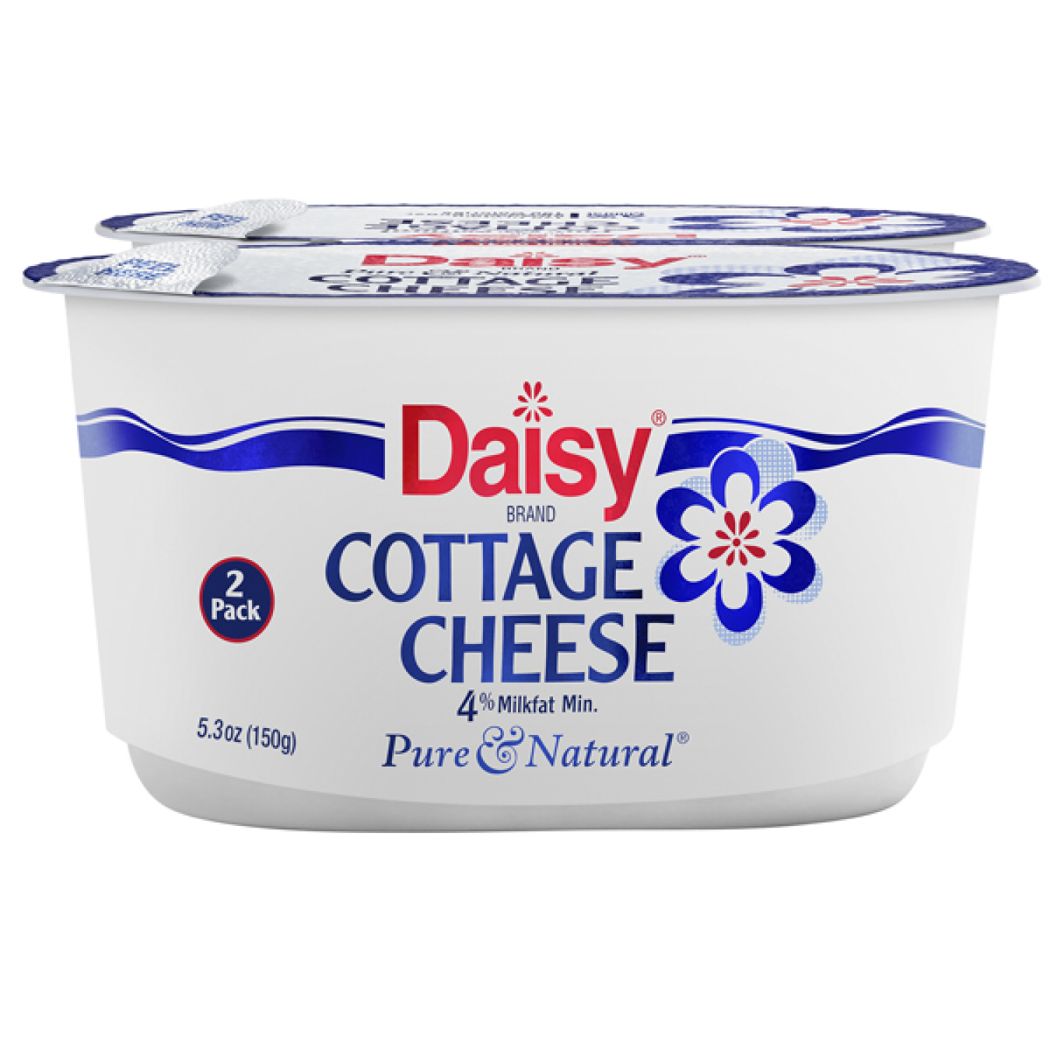 slide 1 of 2, Daisy Cottage Cheese, 4% Milkfat Minimum, 2 Pack, 2 ct