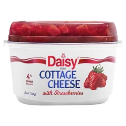 Daisy Cottage Cheese, with Strawberries, 4% Milkfat Minimum