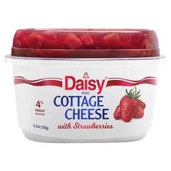 Daisy Cottage Cheese, with Strawberries, 4% Milkfat Minimum