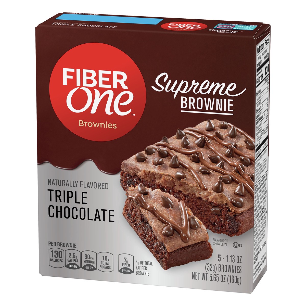 slide 8 of 12, Fiber One Triple Chocolate Supreme Brownie 5 ea, 5 ct