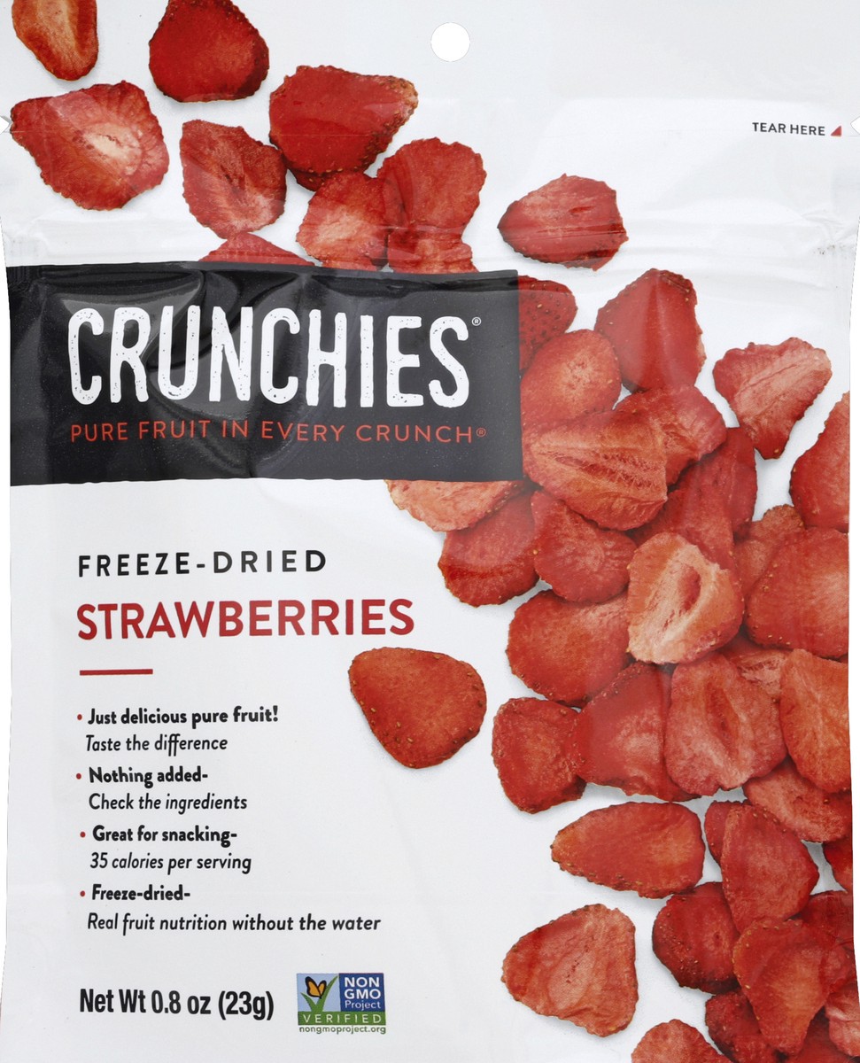 slide 1 of 1, Crunchies Strawberries 0.8 oz, 0.8 oz