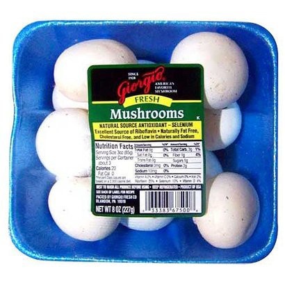 slide 1 of 1, Giorgio Fresh Whole White Mushrooms, 1 ct