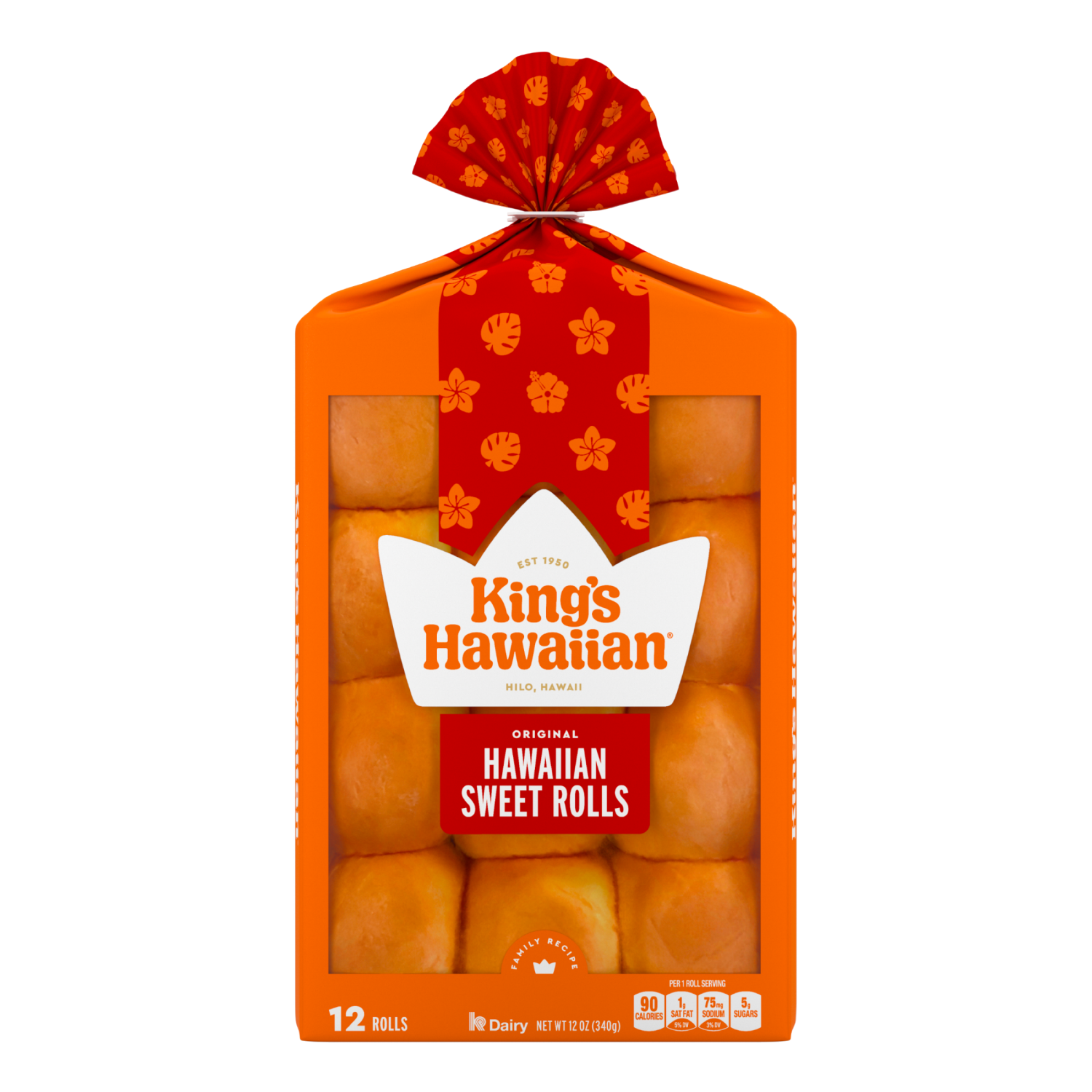slide 1 of 2, King's Hawaiian Original Hawaiian Sweet Rolls, 12 Ct, 12 oz, 12 ct