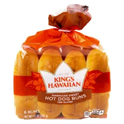 Kings Hawaiian King's Hawaiian Original Hawaiian Sweet Hot Dog Buns, 8 Pack