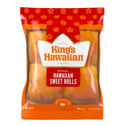 Kings Hawaiian King's Hawaiian Original Hawaiian Sweet Rolls 4 Count/4 Oz