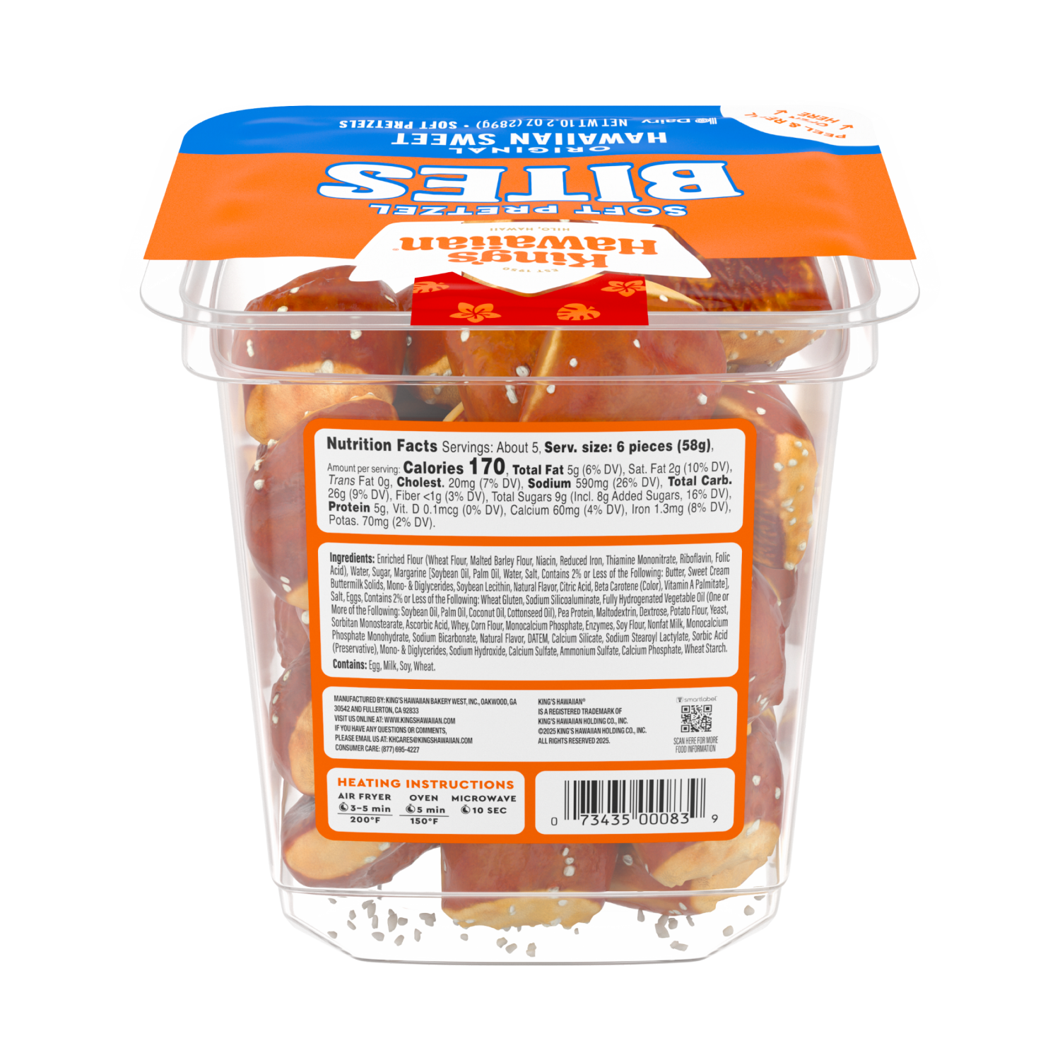 slide 2 of 2, King's Hawaiian Pretzel Bites, 10.2 oz