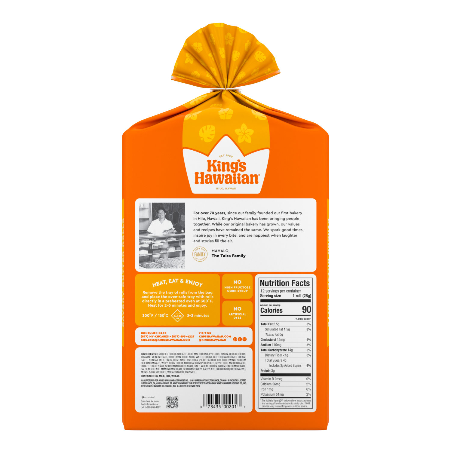 slide 2 of 2, King's Hawaiian Savory Butter Rolls, 12 Ct, 12 oz, 12 ct