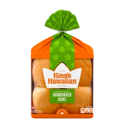 King's Hawaiian Original Hawaiian Sweet Hamburger Buns, 8 Ct, 12.8 oz