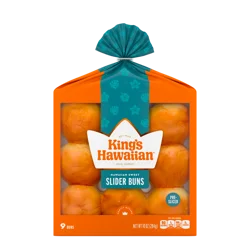 King's Hawaiian Original Hawaiian Sweet Pre-Sliced Slider Buns, 9 Ct, 10 oz