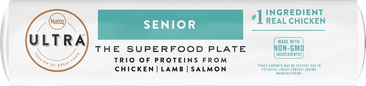 slide 8 of 16, NUTRO ULTRA Senior High Protein Natural Dry Dog Food with a Trio of Proteins from Chicken, Lamb and Salmon, 15 lb. Bag, 15 Lb