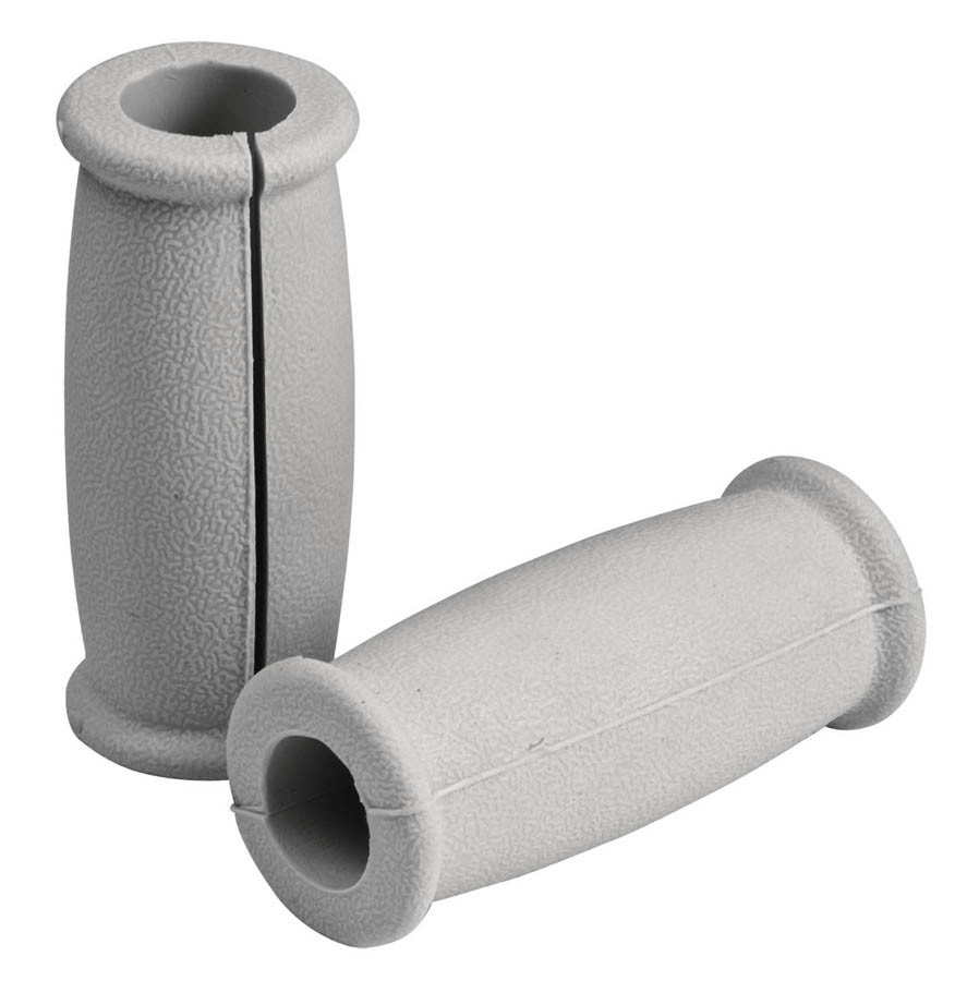 slide 1 of 1, Carex Crutch Handgrips, Solid Grey, 2 ct