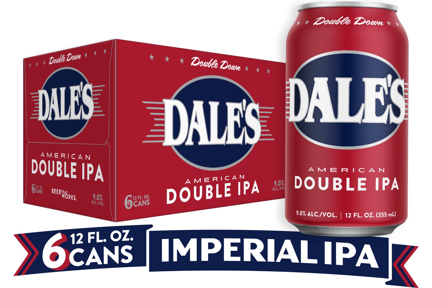 slide 2 of 9, Dale's Oskar Blues Dale's American Double IPA 6 Pack 12 oz can, 12 oz