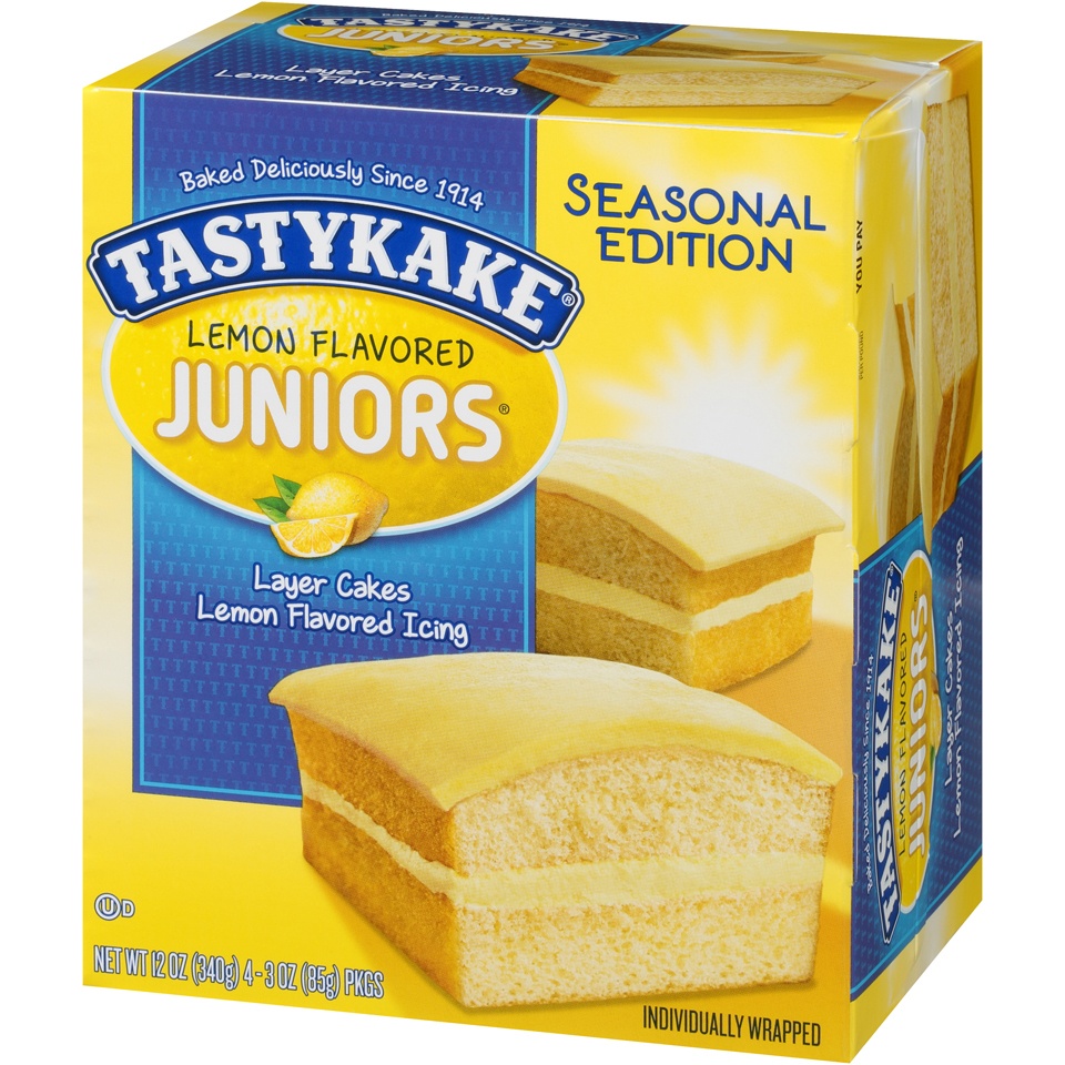 slide 3 of 8, Tastykake Lemon Flavored Juniors, 12 oz