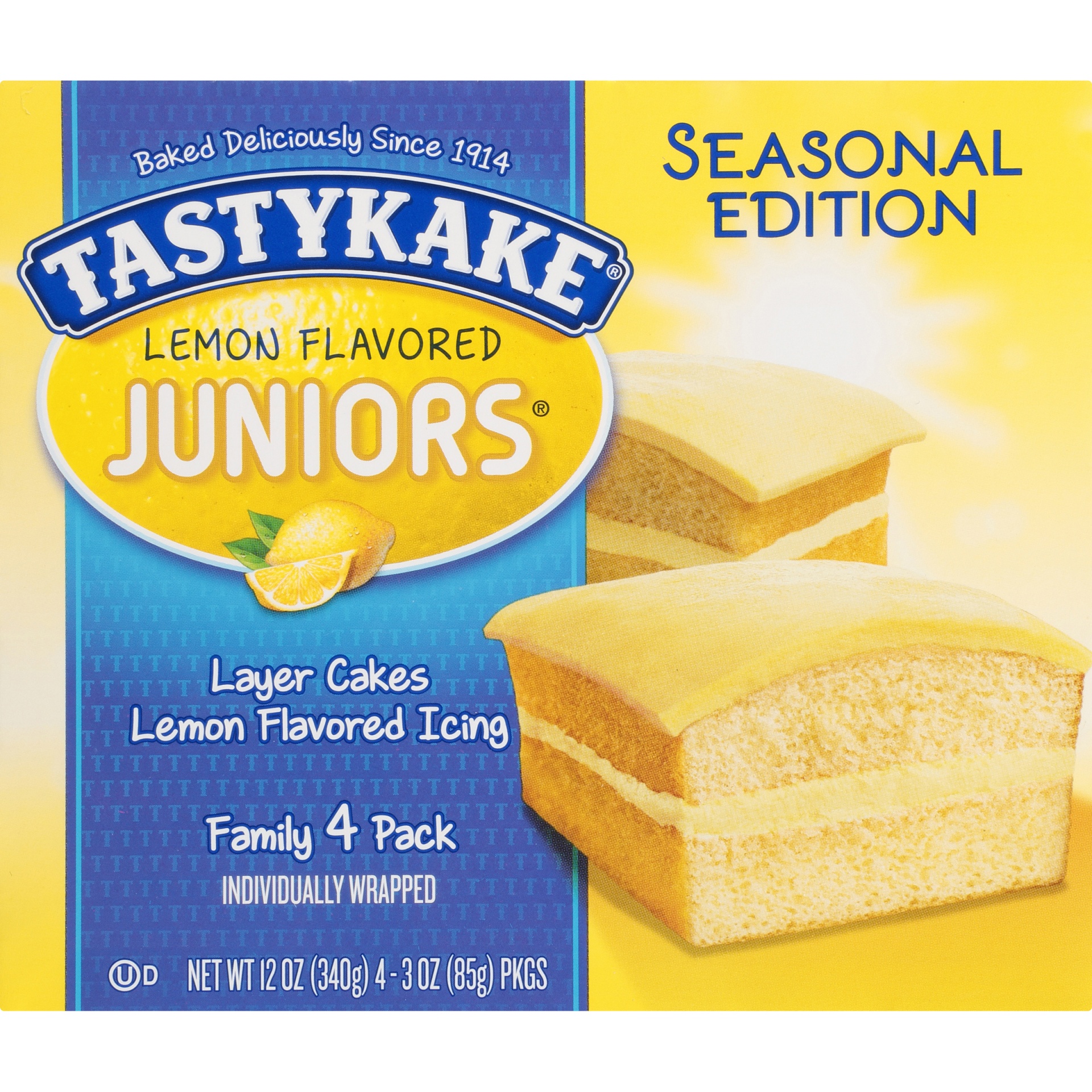 slide 6 of 8, Tastykake Lemon Flavored Juniors, 12 oz