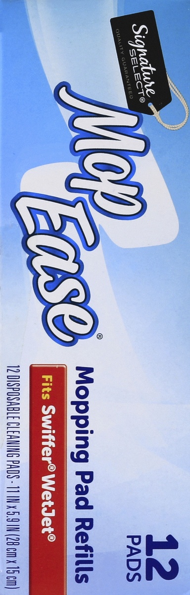 slide 5 of 7, Signature Select Mop Ease Cleaning Pads Moping Pad Refills 12 ea, 12 ct