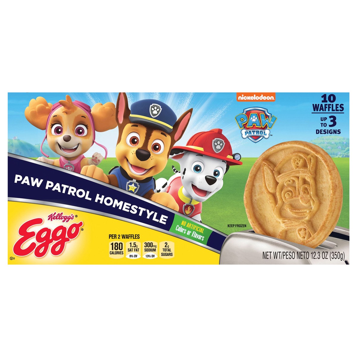 slide 1 of 5, Eggo Kellogg's Eggo Homestyle Frozen Waffles, 12.3 oz