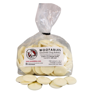 slide 1 of 1, Woofables Vanilla Yogurt Chips, 10 oz