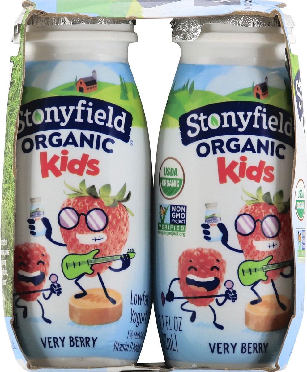 slide 7 of 15, Stonyfield Organic Lowfat Yogurt Smoothies, Very Berry, 6 Ct, 6 ct; 3.1 oz