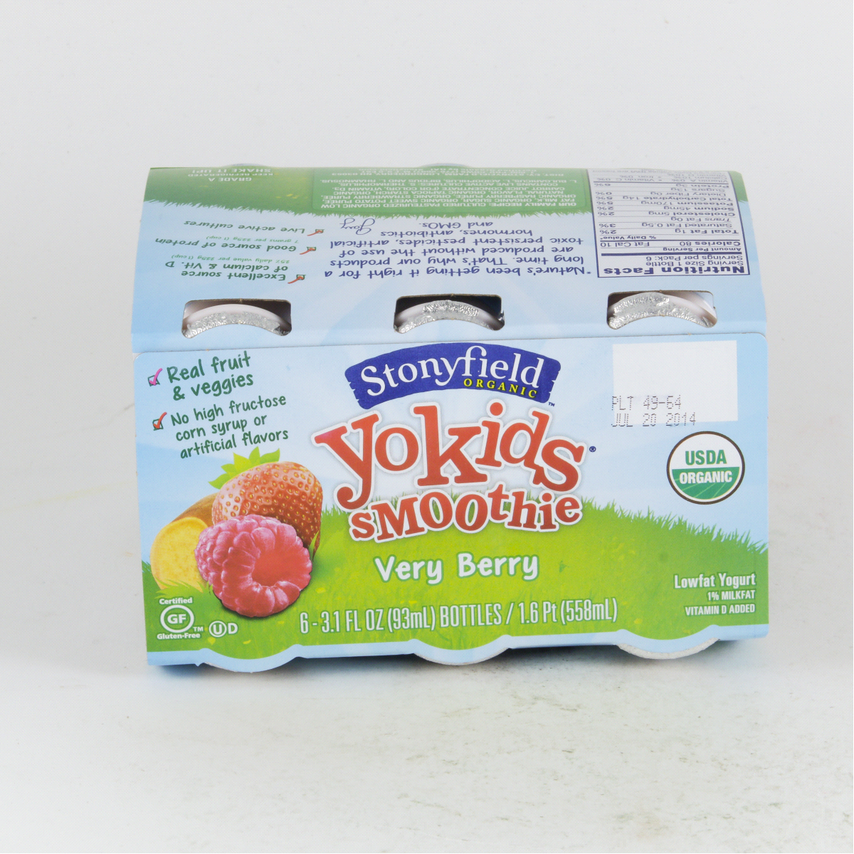 slide 8 of 15, Stonyfield Organic Lowfat Yogurt Smoothies, Very Berry, 3.1 fl. oz., 6ct, 6 ct; 3.1 oz