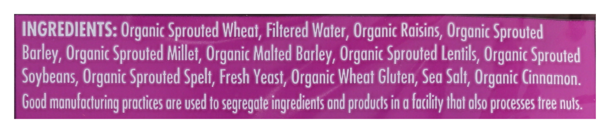 slide 2 of 2, Food for Life Ezekiel 4:9 Flourless Sprouted Grain Cinnamon Raisin Bread 24 oz, 1 ct