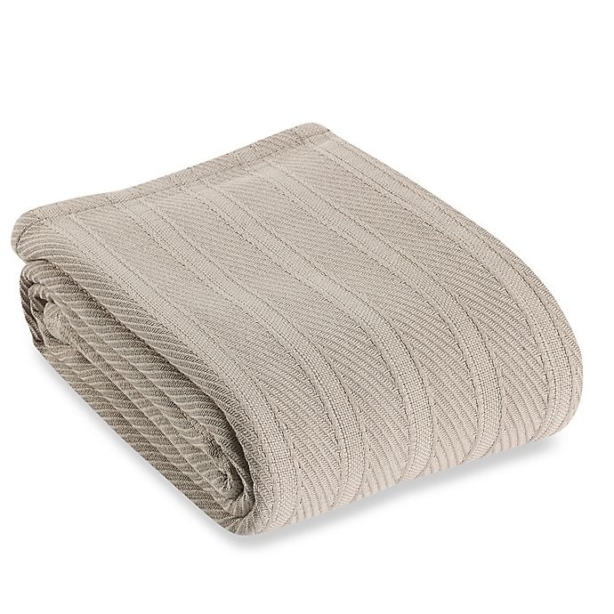 slide 1 of 1, Wamsutta Classic Cotton Twin Blanket - Grey, 1 ct