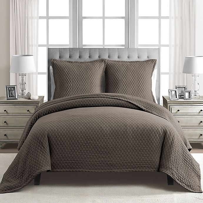 slide 2 of 2, Bridge Street Lexington King Coverlet - Mocha, 1 ct