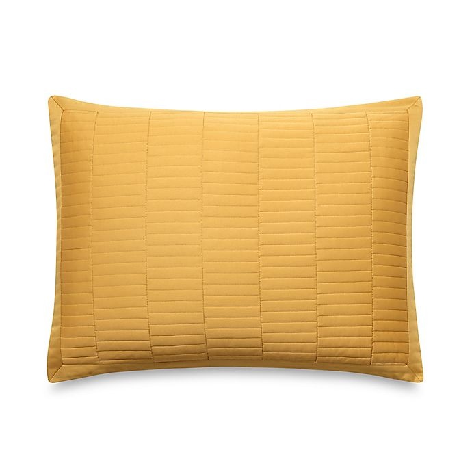 slide 1 of 1, Real Simple Dune Standard Pillow Sham - Mustard, 1 ct