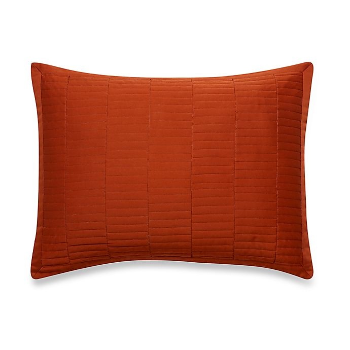 slide 1 of 1, Real Simple Dune Standard Pillow Sham - Rust, 1 ct