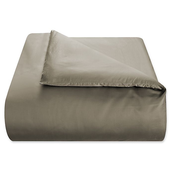 slide 4 of 4, Wamsutta Solid 625-Thread-Count King Duvet Cover Set - Mink, 1 ct