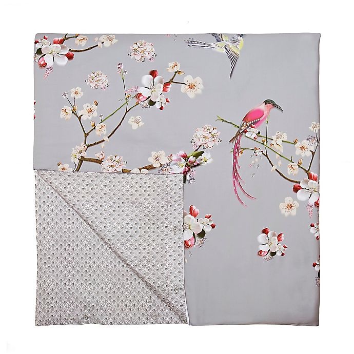 Ted Baker Flight of the Orient Reversible King Duvet Cover Set Grey 1 ct Shipt
