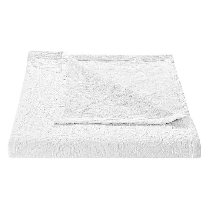 slide 3 of 4, Emerson Matelasse Full/Queen Coverlet Set - White, 1 ct