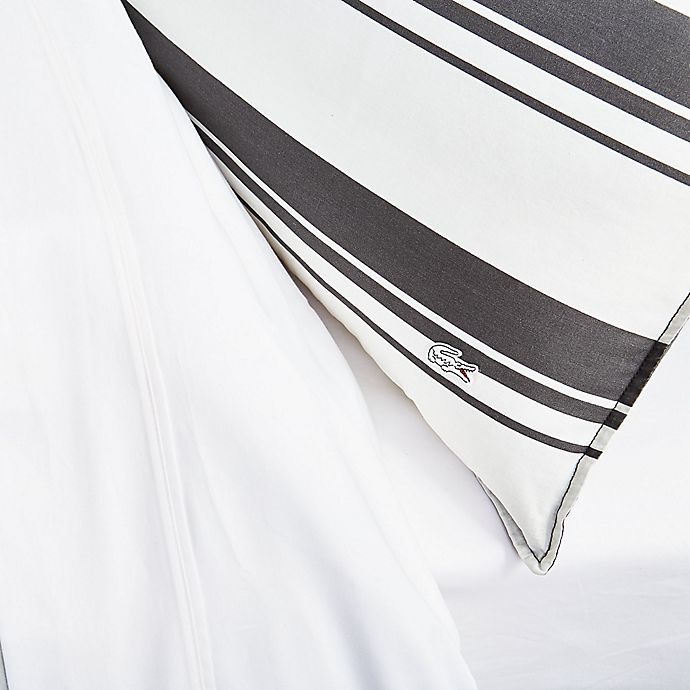 slide 4 of 7, Lacoste Gradient Stripe Reversible Twin/Twin XL Comforter Set - Ivory, 1 ct