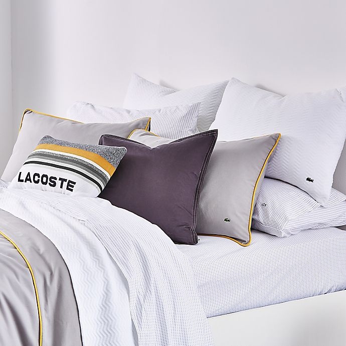 slide 5 of 6, Lacoste Gorbio Reversible Twin/Twin XL Duvet Cover Set - Alloy Grey, 2 ct