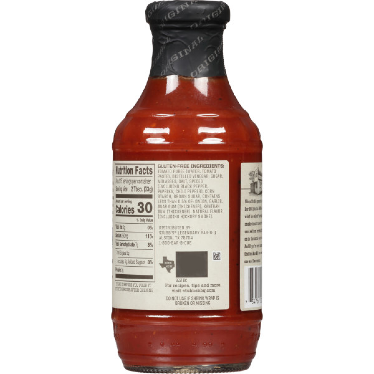 slide 2 of 8, Stubb's Original Barbecue Sauce, 18 oz
