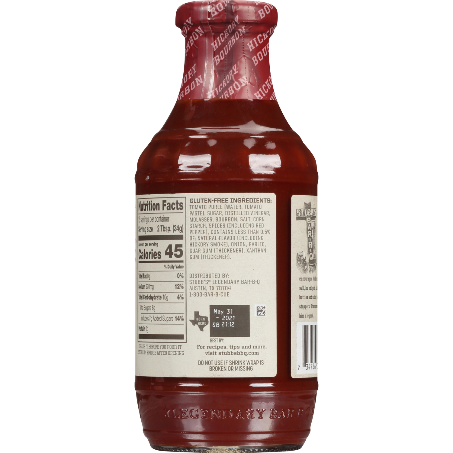 slide 2 of 8, Stubb's Hickory Bourbon Barbecue Sauce, 18 oz, 18 oz